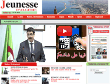 Tablet Screenshot of jeunessedalgerie.com